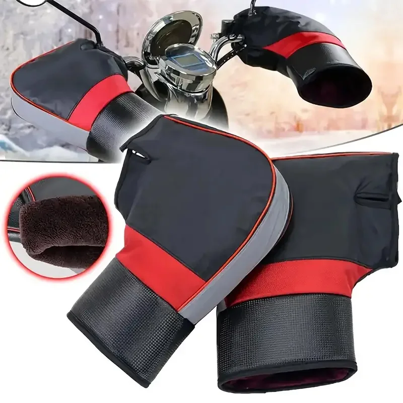 Motorcycle Gear For Winter - Мотоциклетные муфты на руль, толстые, теплые,