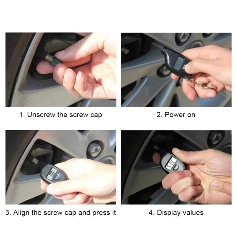 Цифровой манометр для шин с ЖК – обзор и цена Tyre Pressure Gauge
